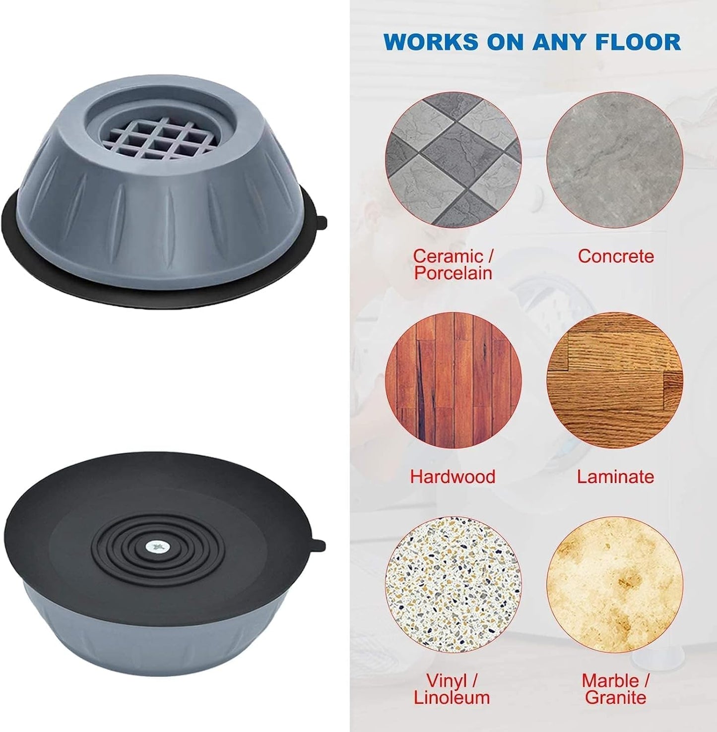 Anti-Vibration Washing Machine Pad + Washing Machine Cleaning Tablets FREE