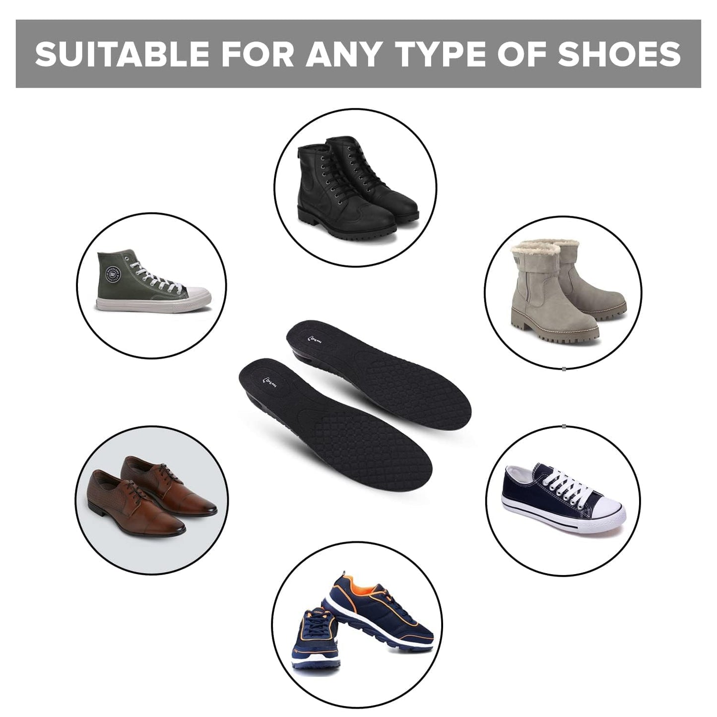 Invisible Height Increase Insoles - Pair