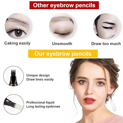 3D Eyebrow Waterproof Pen (Black Colour) - ⏳ Limited Time Offer: Save 50% TODAY ONLY!  ⏳