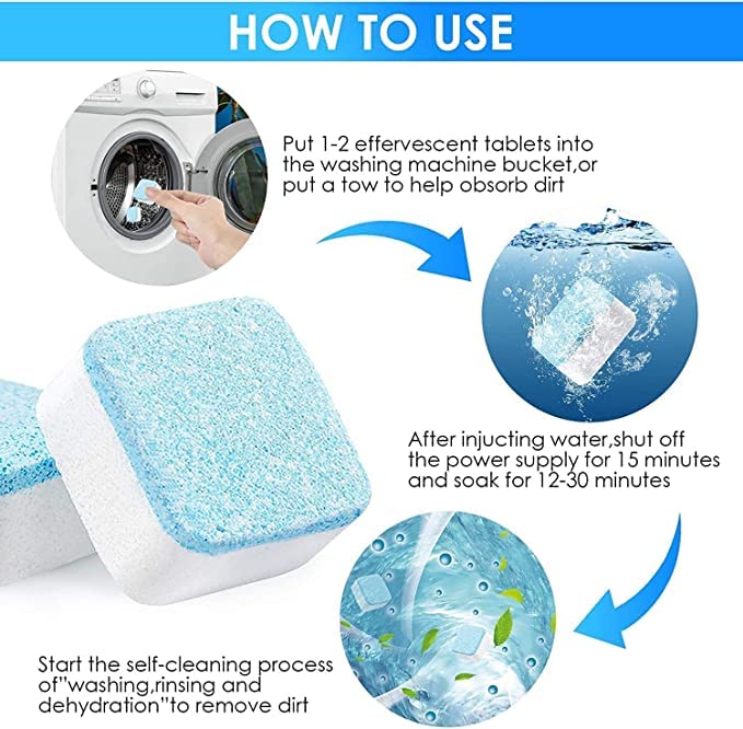 Anti-Vibration Washing Machine Pad + Washing Machine Cleaning Tablets FREE