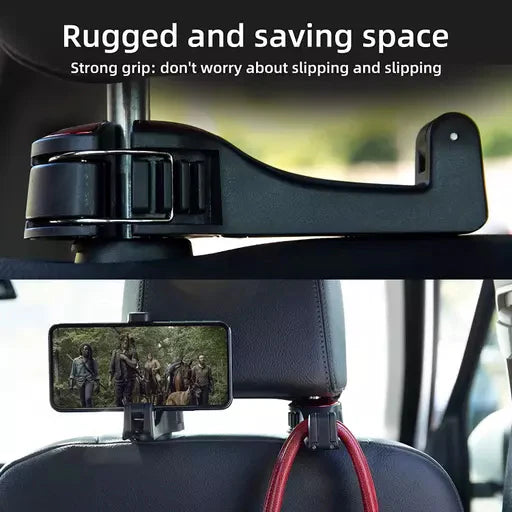 Car Back Seat Hooks with Phone Holder™ (50% Off Today Only! Buy Now and Save Big! 🛒)